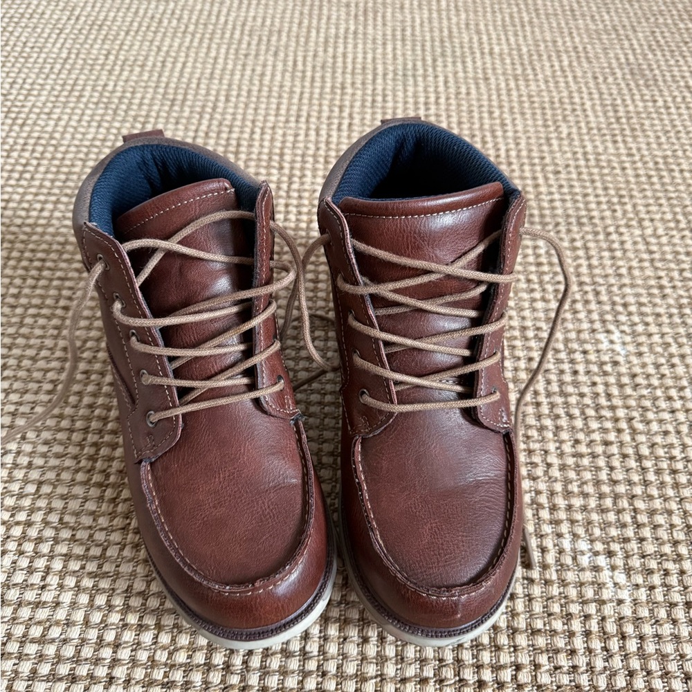 Brown Leather Ankle Boots - Picture 5 of 6
